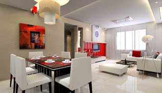 溫州保潔紅色暢想--客廳